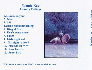Country Feelings CD Back